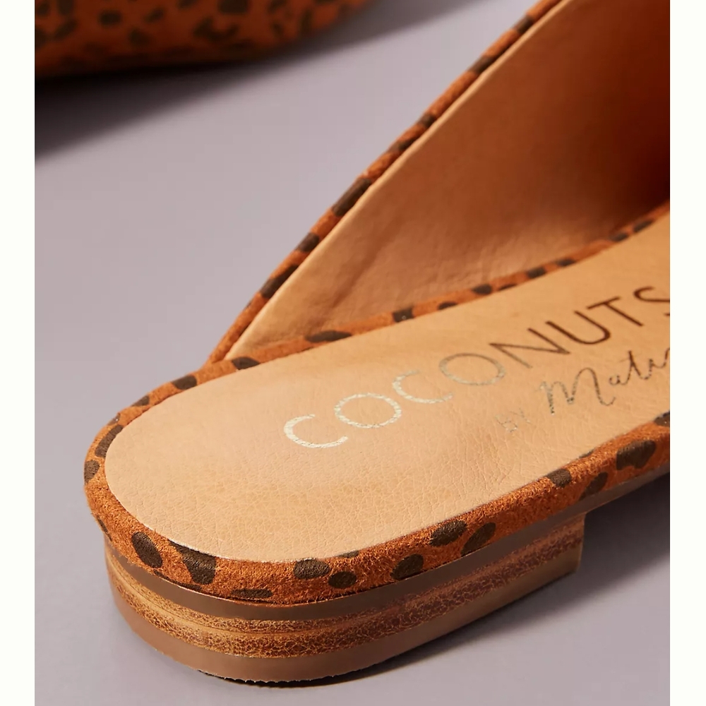 Anthropologie Matisse Animal Leopard Mules Flats 9 - Picture 4 of 10